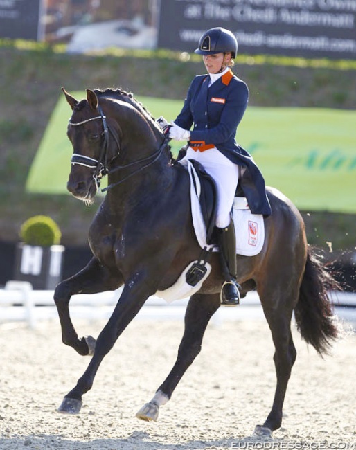 Emmelie Scholtens and Apache at the 2018 CDIO Uggerhalne :: Photo © Astrid Appels