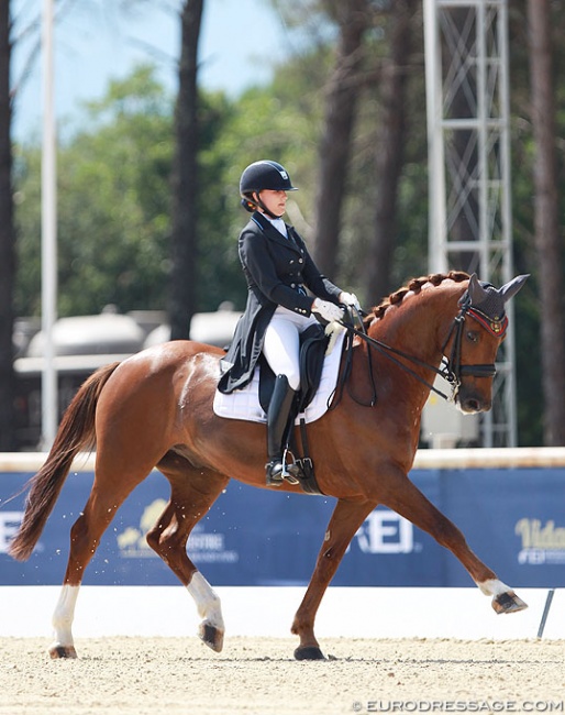 Soraya Brison and Giorgio Armani at the 2015 European Young Riders Championships :: Photo © Astrid Appels