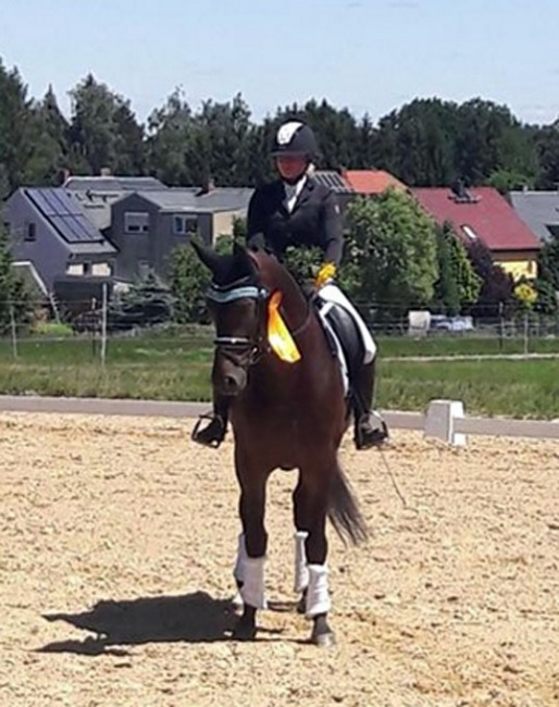 Tina Kage and Quick Step at the 2018 CDN burgstädt