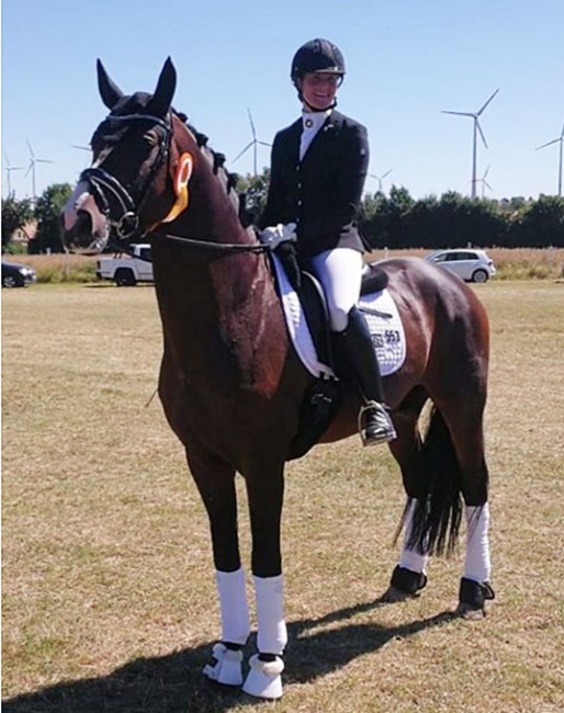 Carolin Brandt and De Sandro at the 2018 CDN Erbes-Budesheim