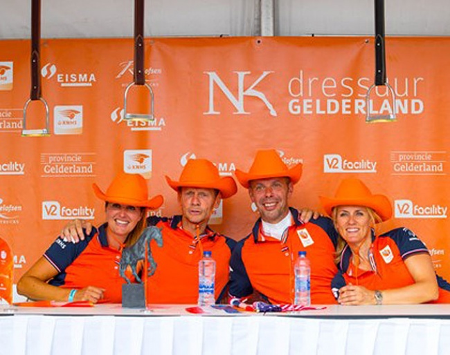 The Dutch team for the 2018 WEG: Scholtens, Gal, Minderhoud, Witte-Vrees :: Photo © Digishots