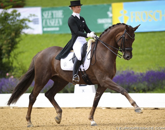 Briana Burgess and Sissi at the 2017 CDI Fritzens, the last Australian WEG Nominated Event :: Photo © Astrid Appels