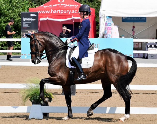 Charlotte Dujardin and Mount St. John Freestyle at the 2018 CDI Hartpury :: Photo © Hartpury