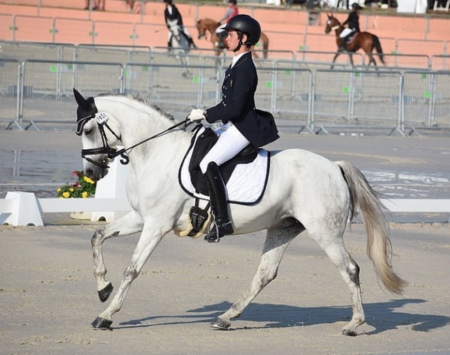 Alexandre Cheret on Butterfly Dew Drop at the 2018 French Pony Championships :: Photo © Poney As