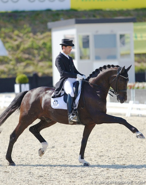 Severo Jurado Lopez and Deep Impact at the 2018 CDIO Uggerhalne :: Photo © Astrid Appels