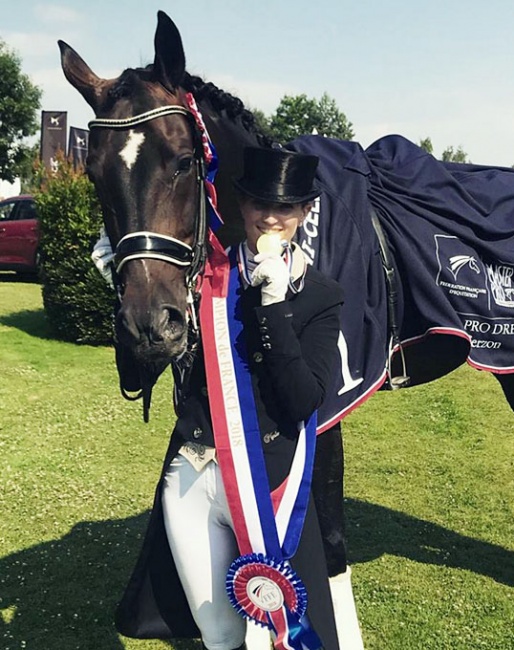 Morgan Barbançon Mestre and Sir Donnerhall II win the 2018 French Championships