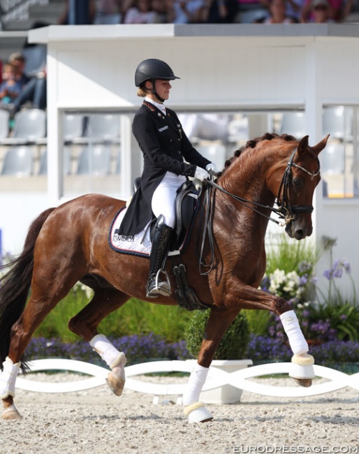 Jil Marielle Becks and Damon's Satelite at the 2018 CDIO-U25 Aachen :: Photo © Astrid Appels