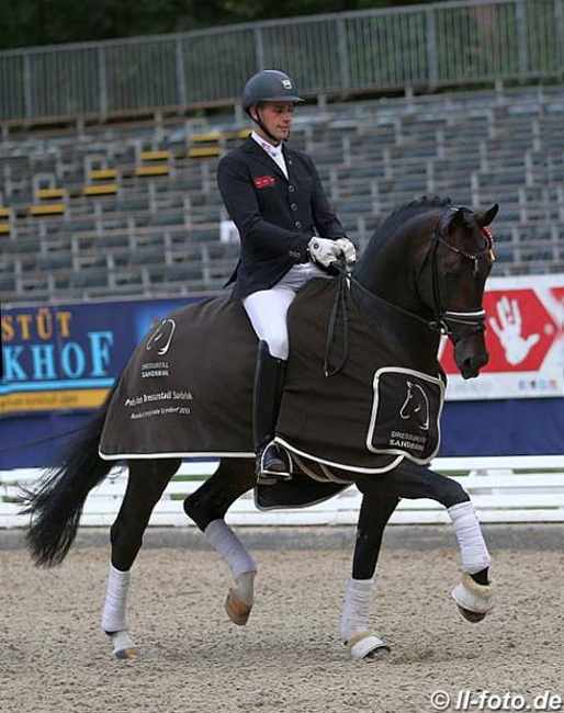 Frederic Wandres on Zucchero at the 2018 Bundeschampionate:: Photo © LL-foto