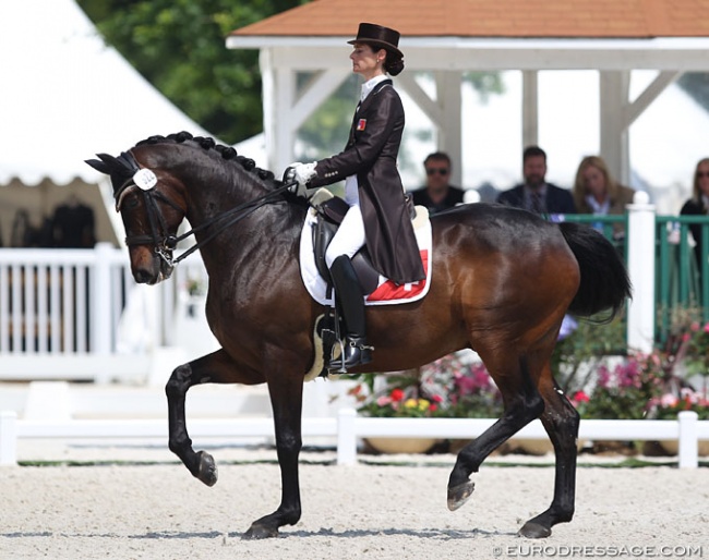 Birgit Wientzek-Plage and the Livanos Family's Robinvale at the 2018 CDIO Compiègne :: Photo © Astrid Appels