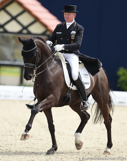 Hubertus Schmidt and Chrysler in the Louisdor cup qualifier at the 2018 CDI Hagen :: Photo © Astrid Appels