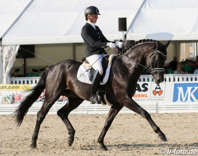 Tessa Frank and the Italian owned Spotlight at the 2018 CDN Verden Bucha qualifier :: Photo © LL-foto