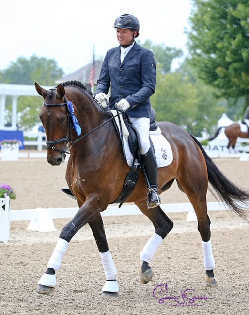 Craig Stanley and Habanero CWS at the 2018 U.S. Young Horse Championships :: Photo © Sue Stickle