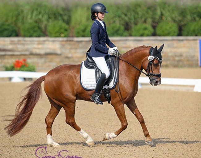 Miki Yang and Garden's Sam are the 2018 U.S. Children's Championships :: Photo © Sue Stickle