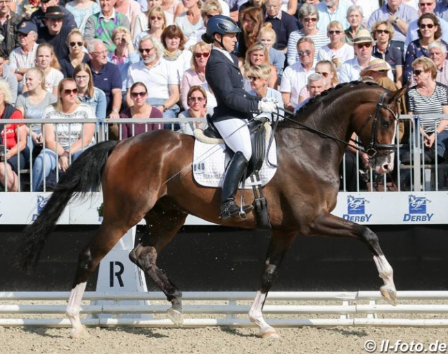Nicola Haug and Zum Glück at the 2018 Bundeschampionate :: Photo © LL-foto