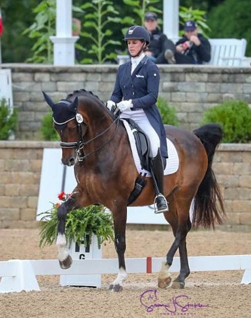 Jennifer Williams at the 2018 U.S. Dressage Championships :: Photo © Sue Stickle