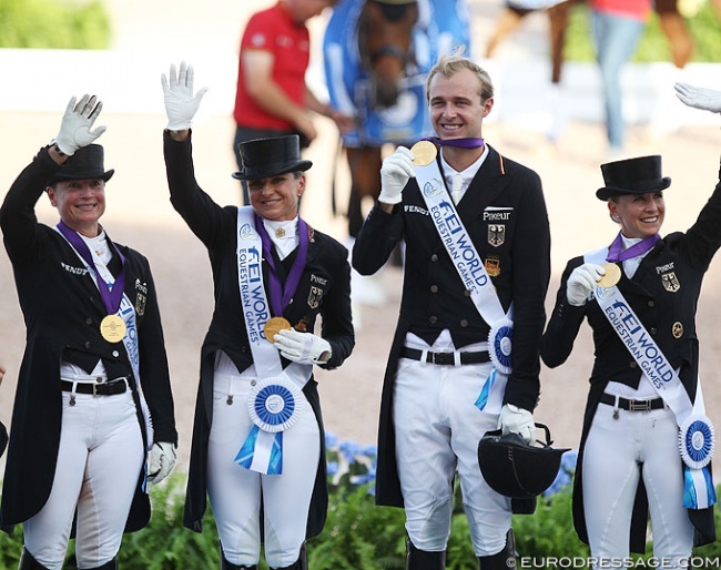 Germany wins team gold at the 2018 World Equestrian Games :: Photo © Astrid Appels