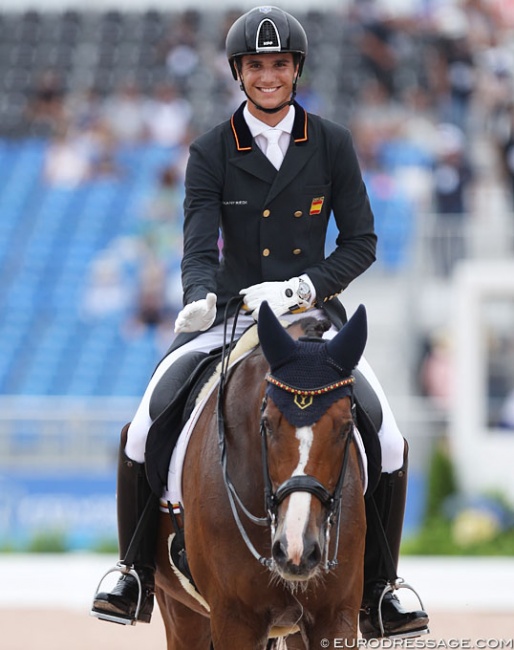 Juan Matute Guimon and Quantico Ymas at the 2018 World Equestrian Games :: Photo © Astrid Appels