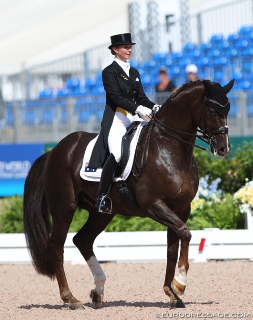 Kristy Oatley and Du Soleil at the 2018 World Equestrian Games :: Photo © Astrid Appels