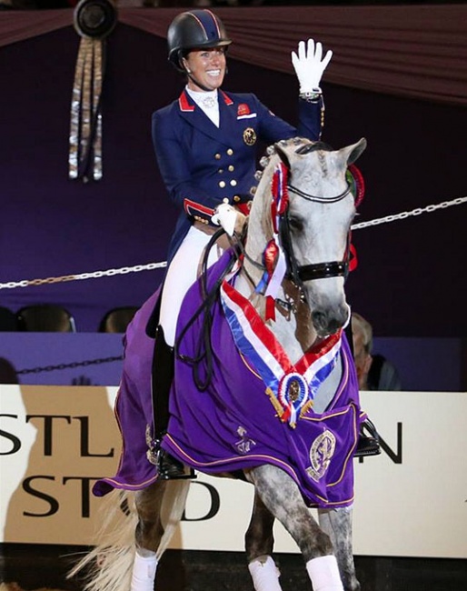 Dujardin and Florentina at the 2018 HOYS Dressage Future Elite Championship :: Photo © Julian Portch