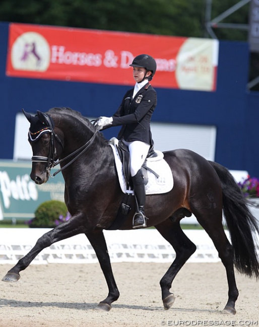 Henriette Schmidt and Rocky's Sunshine at the 2018 CDIO-J Hagen :: Photo © Astrid Appels