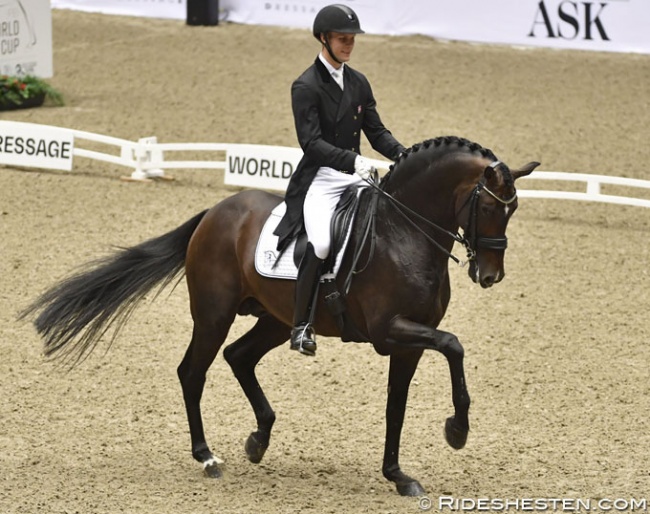 Denmark’s Daniel Bachmann Andersen and Blue Hors Zack won the first leg of the new Dressage World Cup 2018/2019 Western European League season on home ground in Herning :: Photo © Ridehesten