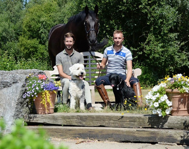 Ben Franklin (right) and his partner Rob Waine run a dressage stable in Great Britain :: Photo © Pophanken