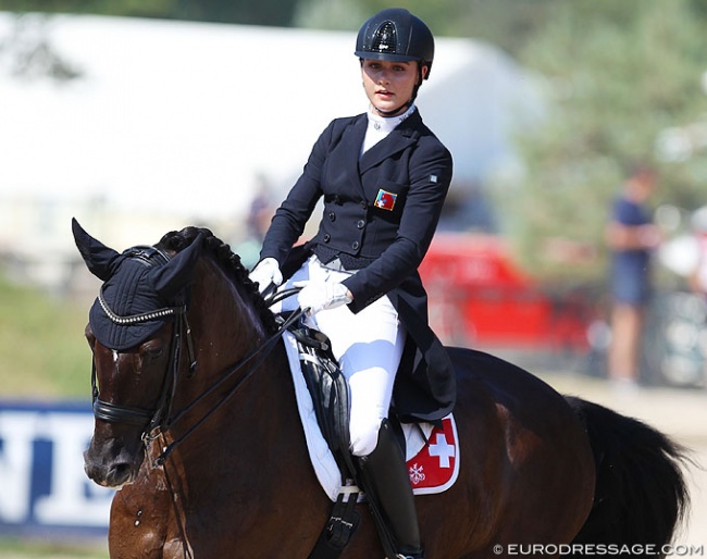 Léonie Guerra and Atnon at the 2018 European Junior Riders Championships :: Photo © Astrid Appels