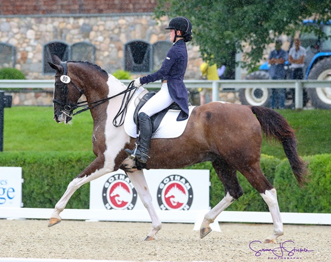 Emma Szegvari and Ringmoylan at the 2018 North American Youth Championships at Old Salem Farm :: Photo © Sue Stickle