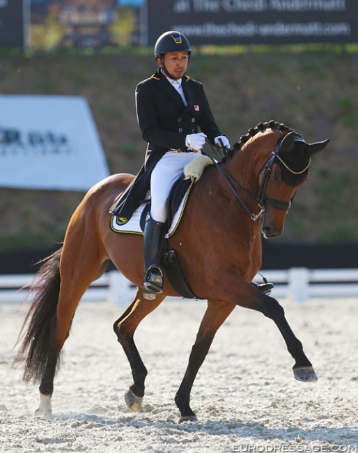 Qabil Ambak and Equestricons Walkure at the 2018 CDIO Uggerhalne :: Photo © Astrid Appels