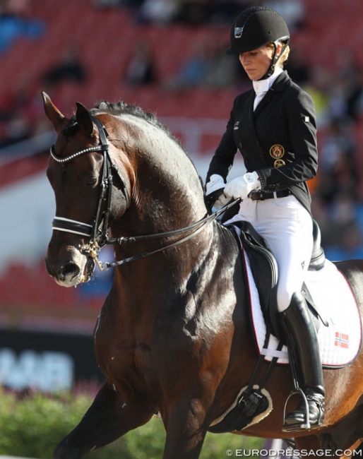 Isabel Freese and Bordeaux at the 2017 European Dressage Championships :: Photo © Astrid Appels
