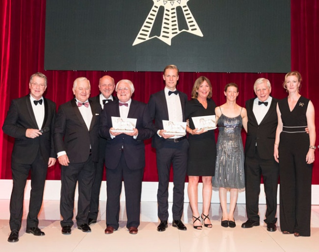 Carsten Sostmeier, Ullrich Kasselmann, Fritz Johannsman, Dieter Ludwig, Daniel Bachmann Andersen, Alice Lawaetz, Sandra Auffahrt, Paul Schockemöhle, Nathalie zu Sayn Witgenstein at the 2018 PSI Awards