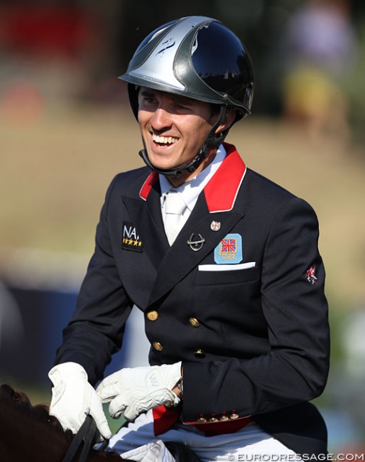 Alex Harrison at the 2018 European Young Riders Championships :: Photo © Astrid Appels