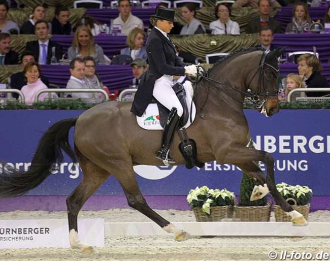 Dorothee Schneider and First Romance at the 2018 Nurnberger Burgpokal Finals
