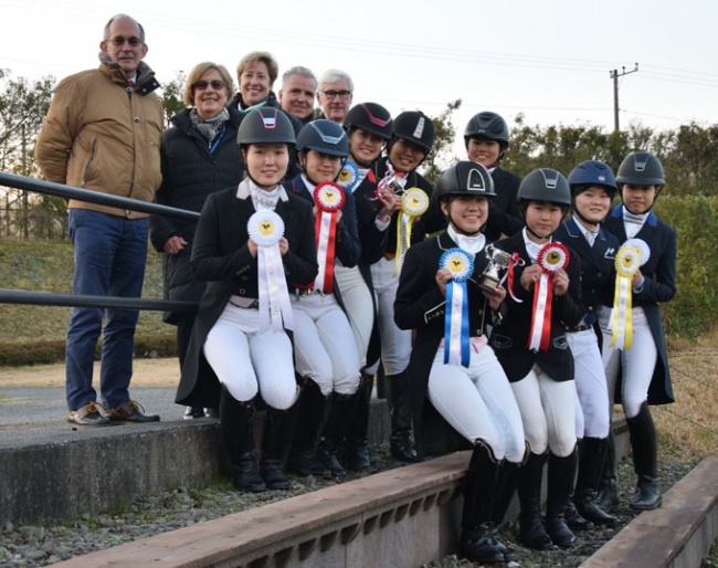The junior and young riders at the 2018 CDI Gotemba