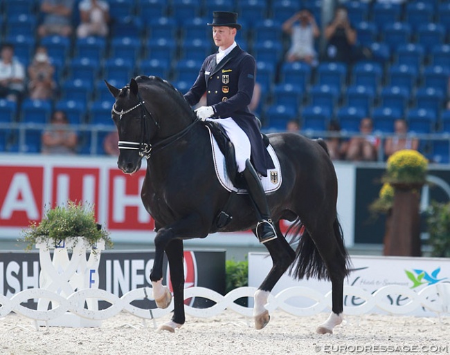 Totilas at the 2015 European Championships in Aachen :: Photo © Astrid Appels