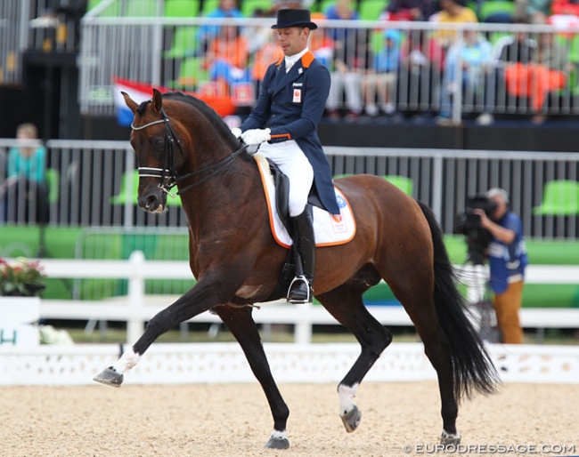 Hans Peter Minderhoud and Johnson at the 2016 Olympic Games in Rio :: Photo © Astrid Appels