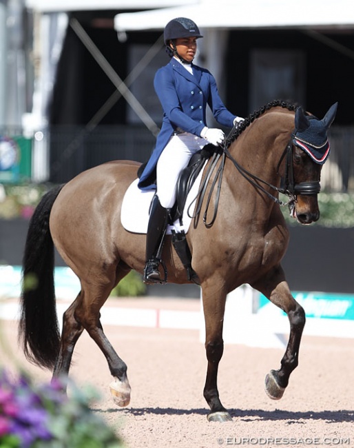 Anna Buffini and Sundayboy at the 2017 CDI Wellington :: Photo © Astrid Appels