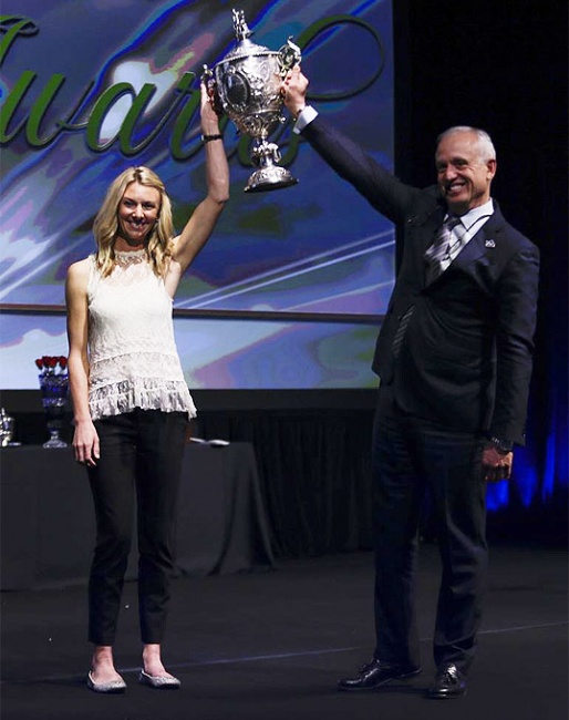 Laura Graves and US Equestrian President Murray Kessler :: Photo © Taylor Pence