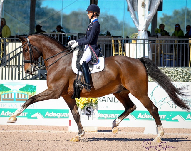 Laura Graves and Verdades at the 2019 CDI-W Wellington :: Photo © Sue Stickle