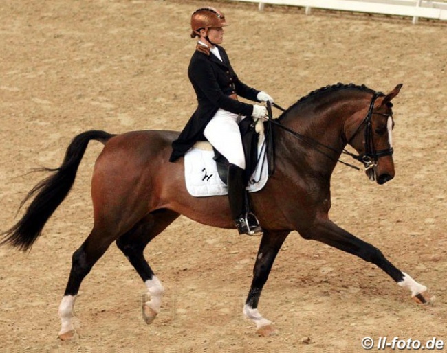 Isabell Werth and Flatley at the 2011 Nurnberger Burgpokal Finals in Frankfurt :: Photo © LL-foto