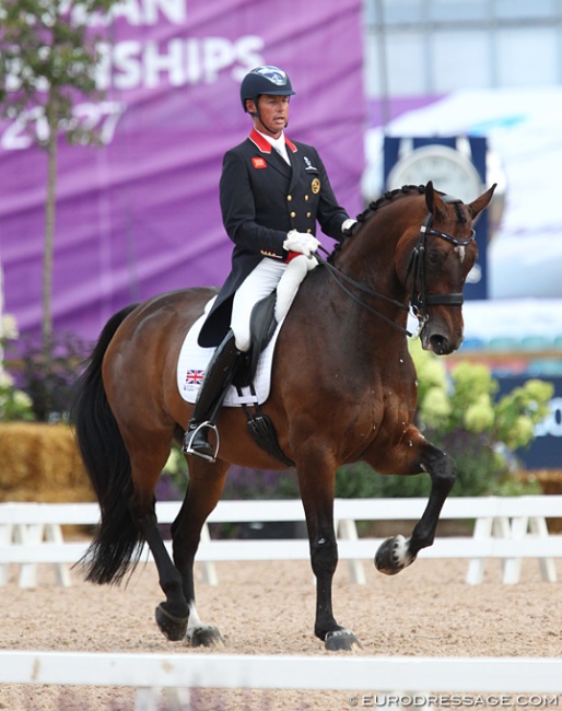 Carl Hester and Nip Tuck at the 2017 European Championships :: Photo © Astrid Appels