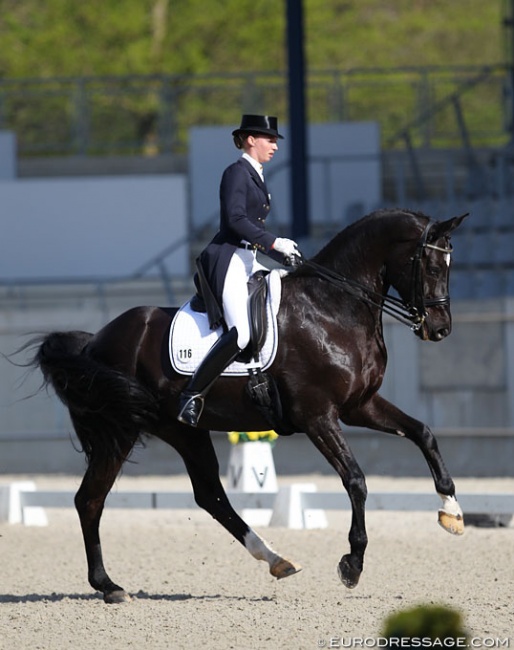 Fabienne Lutkemeier and Fiero at the 2018 CDI Aachen Dressage Days :: Photo © Astrid Appels