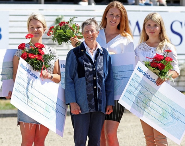 Ulla Hakanson and some of the 2018 Ajax grant recipients in Falsterbo :: Photo © SVRF