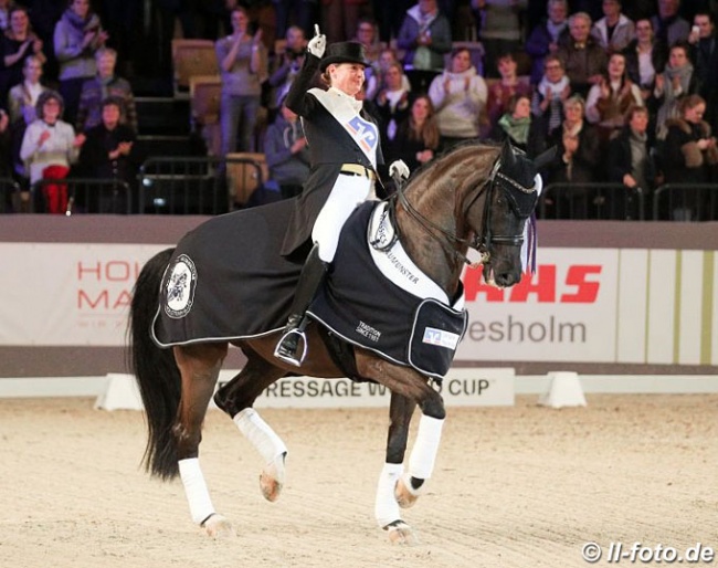 Isabell Werth and Weihegold are number one at the 2019 CDI-W Neumunster :: Photo © LL-foto