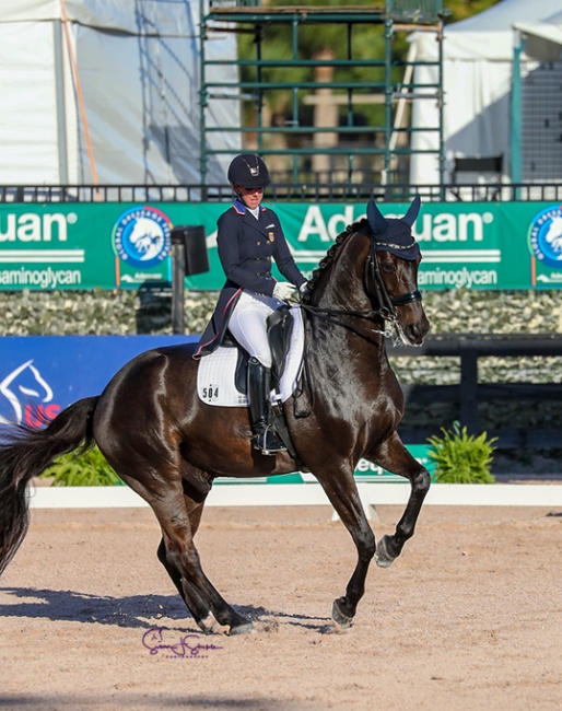 Kasey Perry-Glass and Gorklintgaards Dublet at the 2019 CDI-W Wellington :: Photo © Sue Stickle