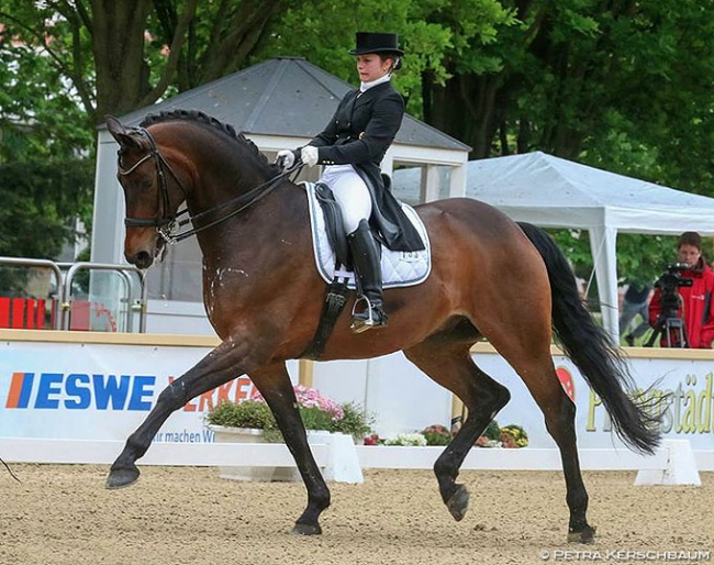 Franziska Stieglmaier and Lukas at the 2016 CDI Donaueschingen :: Photo © Petra Kerschbaum