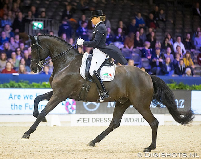 Dorothee Schneider and Sammy Davis Jr at the 2019 CDI-W Amsterdam in January :: Photo © Digishots