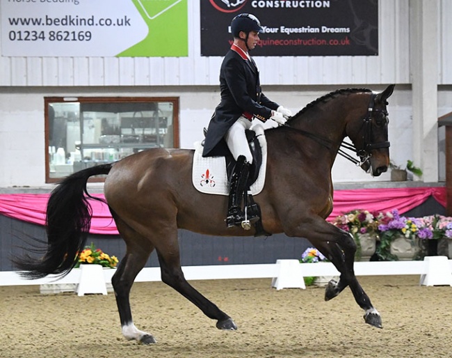 Carl Hester and Nip Tuck at the 2019 CDI Keysoe :: Photo © Kevin Sparrow