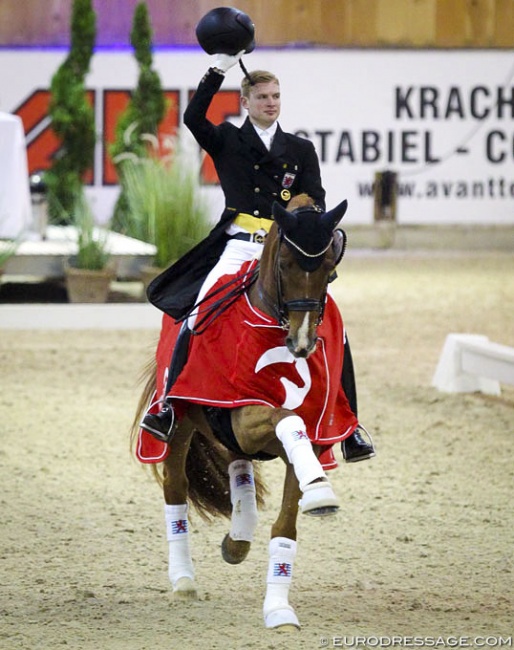 Nicolas Wagner and Quater Back Junior Win the Grand Prix and Special at the 2019 CDI Lier :: Photo © Astrid Appels