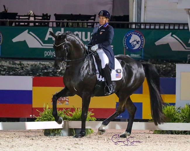 Shelly Francis and Danilo lead the American effort to victory in the 2019 CDIO Wellington Nations Cup :: Photo © Sue Stickle